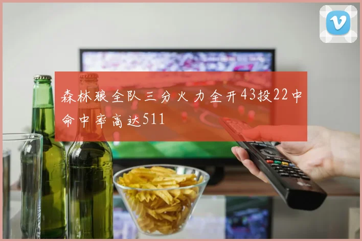 森林狼全队三分火力全开43投22中命中率高达511