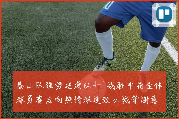 泰山队强势逆袭以4-1战胜申花全体球员赛后向热情球迷致以诚挚谢意